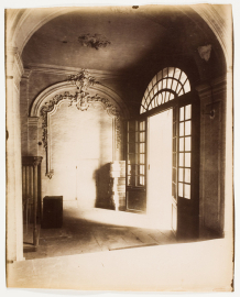 Eugéne Atget, Hôtel du Marquis de Lagrange 4 et 6 Rue de Braque, 1901 (Printed 1901-27), Albumen silver print (from a gold salted glass plate negative). International Center of Photography, [Gift of Caryl and Israel Englander, 2008 (2008.111.20)] 
