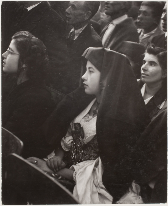 [Women during greek orthodox ceremony, Sicily, Italy]